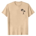 thumbnail image 3 of Blczomt Summer Beach Men T Shirts Casual Palm Tree Printed Graphic Tees Crew Neck Loose Yellow Short Sleeve Men's Fashion, 3 of 5