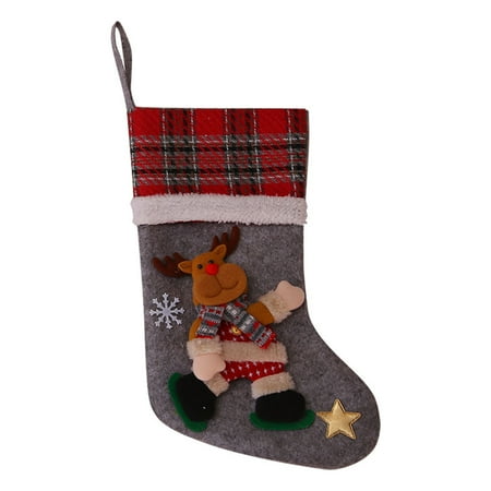 

Christmas Decorations Clearance Stickers Christmas Socks Gifts Candy Bags Christmas Tree Window Pendant 1PC