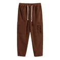 thumbnail image 4 of Men's Corduroy Tracksuit 2 Piece Outfits, Long Sleeve Button Up Henley Shirts and Drawstring Pants Jogging Suits, 4 of 6