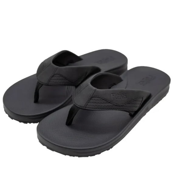 Flojos Men's Size 10, Flip Flops Thongs Sandals, Black