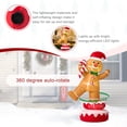 thumbnail image 3 of Decoración Inflable Navideña para Exterior Glitzhome Muñeco de Jengibre de 180 cm con Luces LED, 3 of 8
