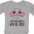 thumbnail image 4 of Inktastic My 1st 4th of July Parade Boys or Girls Long Sleeve Baby Bodysuit, 4 of 5