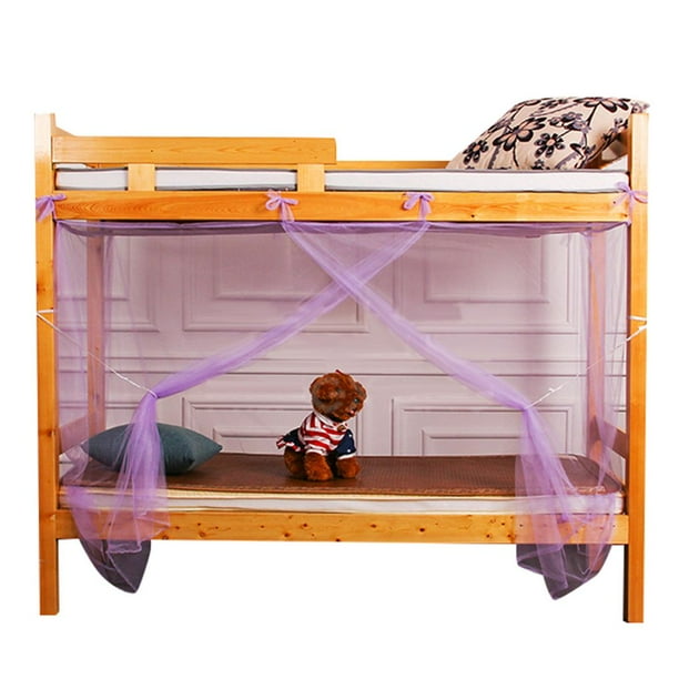 Literas para niños, cenefa, dormitorio de estudiantes, red de insectos, ropa de cama de cuatro esquinas, dosel, repelente de insectos, cortina de cama sidaley JJ25257-04