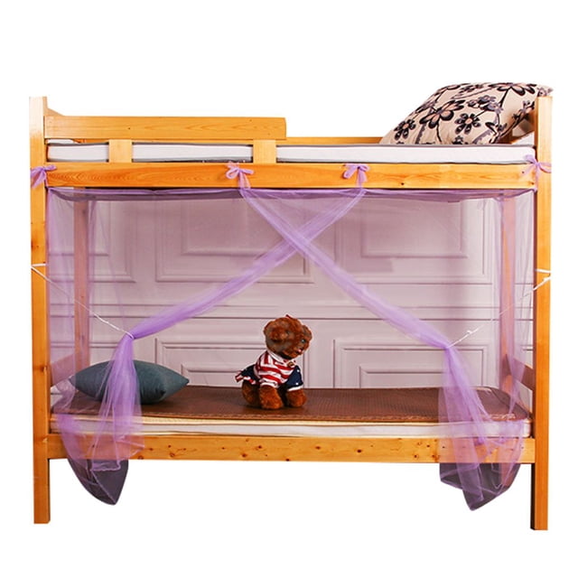 Literas para niños, cenefa, dormitorio de estudiantes, red de insectos, ropa de cama de cuatro esquinas, dosel, repelente de insectos, cortina de cama Advancent JJ25257-04