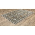 thumbnail image 2 of Woven Trends Mamluk - KEI01 - Classic Traditonal Style, Floral Motif Pattern, Pet & Family Friendly, Living Room, Dining Room, Office, Low Pile Polyester Area Rug in Grey - 5' x 8', 2 of 3