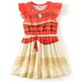 thumbnail image 6 of Disney Princess Girls Dresses 2 Pack Moana Graphic Ruffled Sleeveless Summer Costume Dress Toddler Kids 3T, 6 of 7