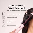 thumbnail image 3 of L'ANGE HAIR GlamWave Infrared Thermal Ionic Brush | 38mm Heated Round Thermal Brush for Volume and Curls (Blush), 3 of 9