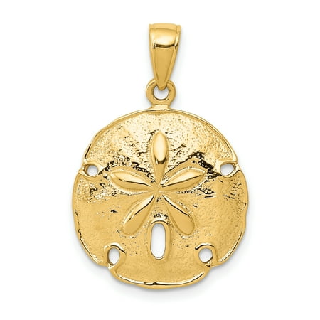 14kt Yellow Gold Sand Dollar Sea Star Starfish Pendant Charm Necklace Shore Shell Fine Jewelry Ideal Gifts For Women Gift Set From Heart