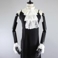 thumbnail image 4 of Collar Shawl Renaissance Ruffled Shawl Lace Jabot Collar Medieval Cosplay Drama Play Decorative Shirt Dress Collar, 4 of 4