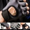 thumbnail image 4 of QISIWOLE Ventilated Weight Lifting Workout Gloves, Padded Breathable Mesh Half Finger Workout Gloves for Men and Women Gym Fitness, Cross Training, Hand Support & Weightlifting, 4 of 7