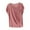 Pink, variant on Kaemgyyd Pajama Tops for Women Lounge V Neck Solid Color Basic Tees Loose Fit Short Sleeve Summer Basic Tee with Pocket
