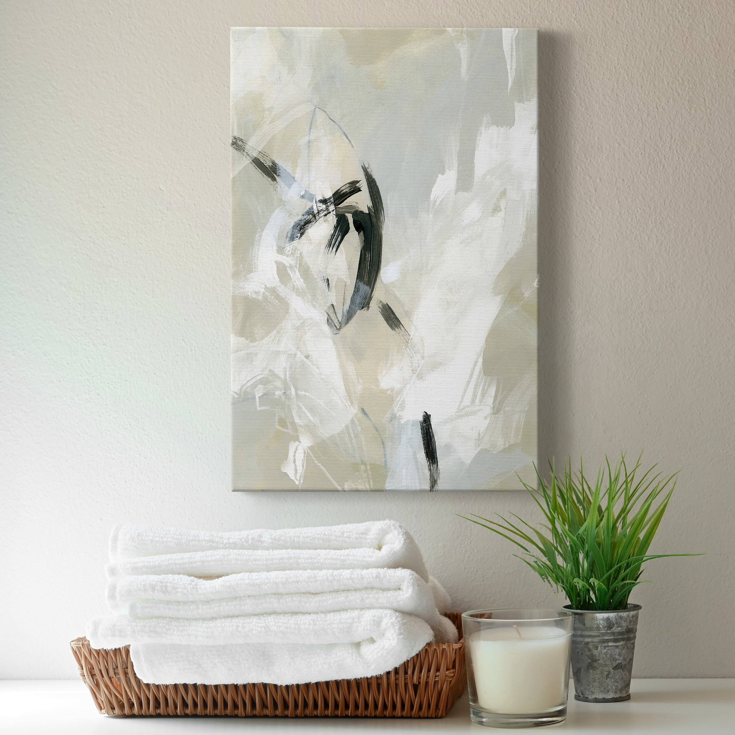 Scribble Veil II Premium Gallery Wrapped Canvas - Ready to Hang