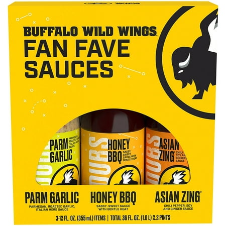 Buffalo Wild Wings 3 Pack Variety Sauces, 3-12 fl (Best Buffalo Wings In Orlando)