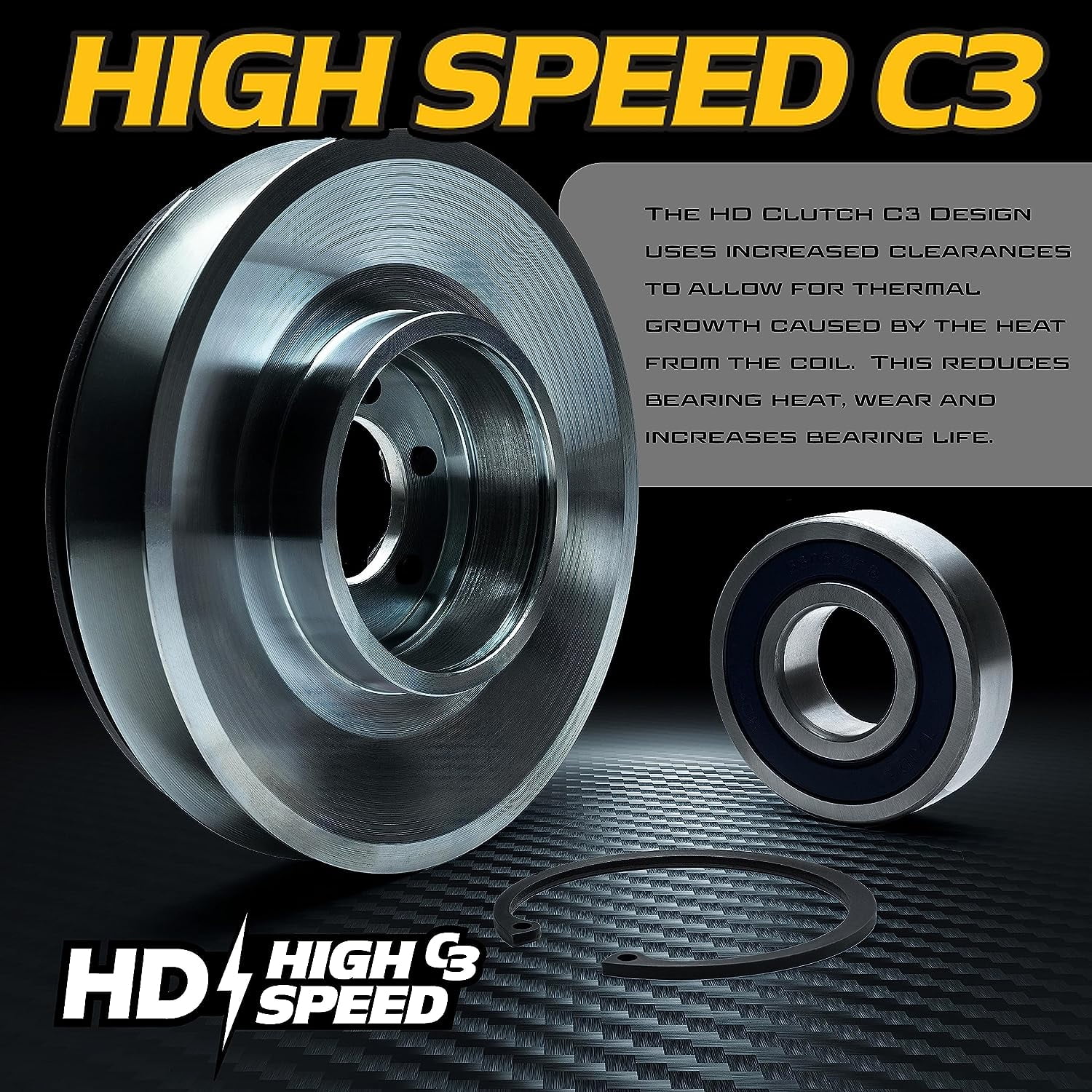 HD Switch Billet Pulley Blade PTO Clutch 574607001 5218-247 Fits Husqvarna Dixon RedMax MZ28 MZ52 MZ61 MZ5424 MZ5225 MZ6128 MZ6128ZT MZT52 MZT61 FD52 FD61 Z454 Z460 Z460X DX148 DX152 DX161 Lawn Mower