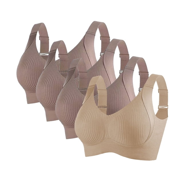ManxiVoo Wireless Bralette Women Comfort Support Full Coverage Seamless Breathable Lightweight Non Slip Adjustable M Size AE