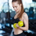 thumbnail image 5 of BalanceFrom 20 lb Neoprene Coated Iron Dumbbell Hex Weights Set with Stand, Color-Coded, 5 of 12