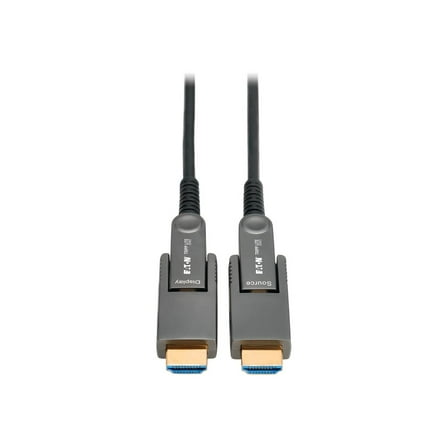 Eaton Tripp Lite Series 8K HDMI Fiber Active Optical Cable (AOC) with Detachable Connectors (M/M) - 8K UHD @ 60 Hz, HDR, HDCP 2.3, Black, 20 m (66 ft.) - 65.62 ft Fiber Optic A/V Cable for Audio/Vi...