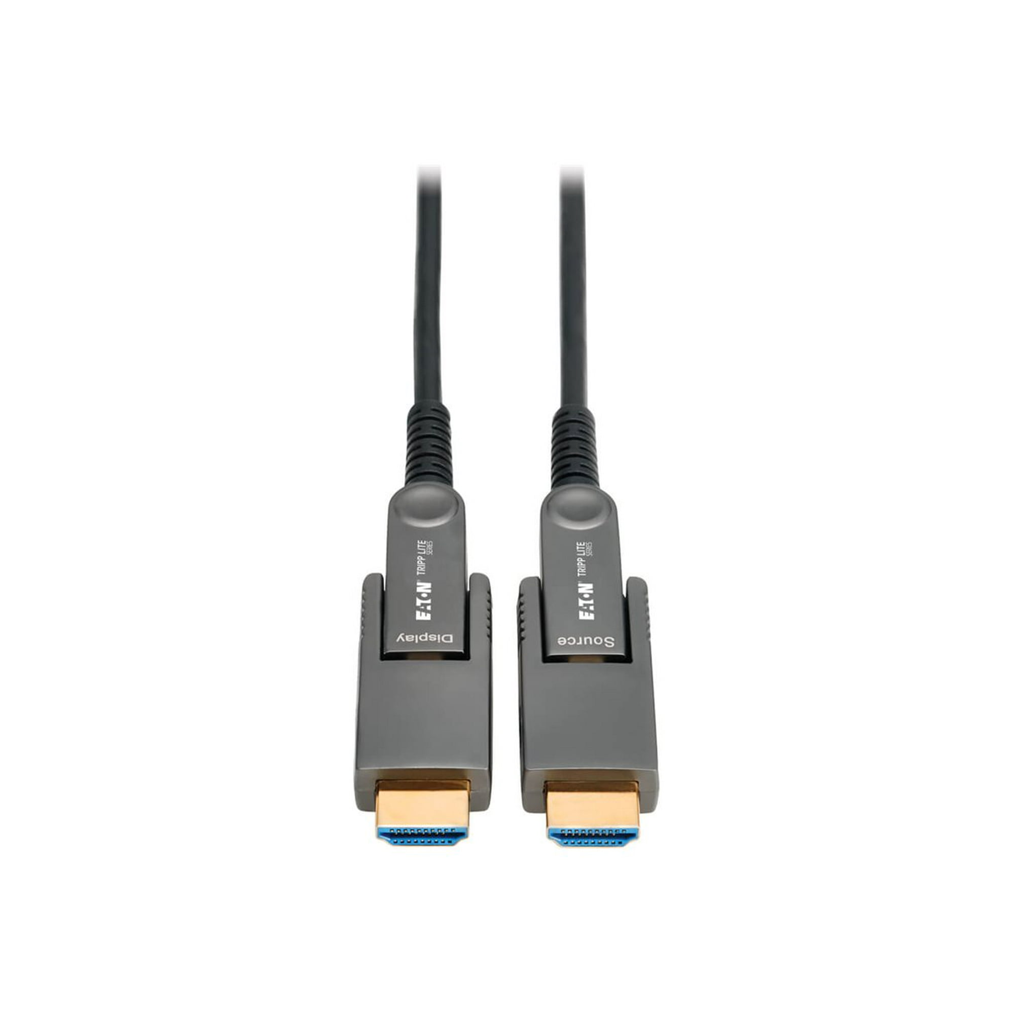 Eaton Tripp Lite Series 8K HDMI Fiber Active Optical Cable (AOC) with Detachable Connectors (M/M) - 8K UHD @ 60 Hz, HDR, HDCP 2.3, Black, 20 m (66 ft.) - 65.62 ft Fiber Optic A/V Cable for Audio/Vi...