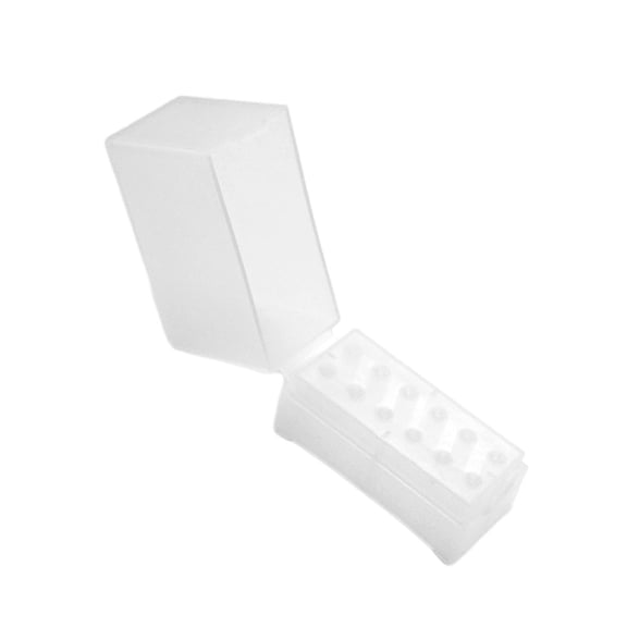 Bothyi Nail Bits Holder Foldable Storage Box High Capacity Display Stand Organizer Case Clear