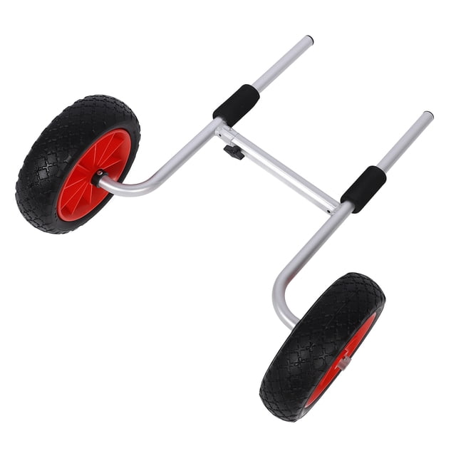 Chariot-pelle pour Kayak, Pelle Porte-Canot à Pneus de 10 Po Réglable pour Petits Bateaux