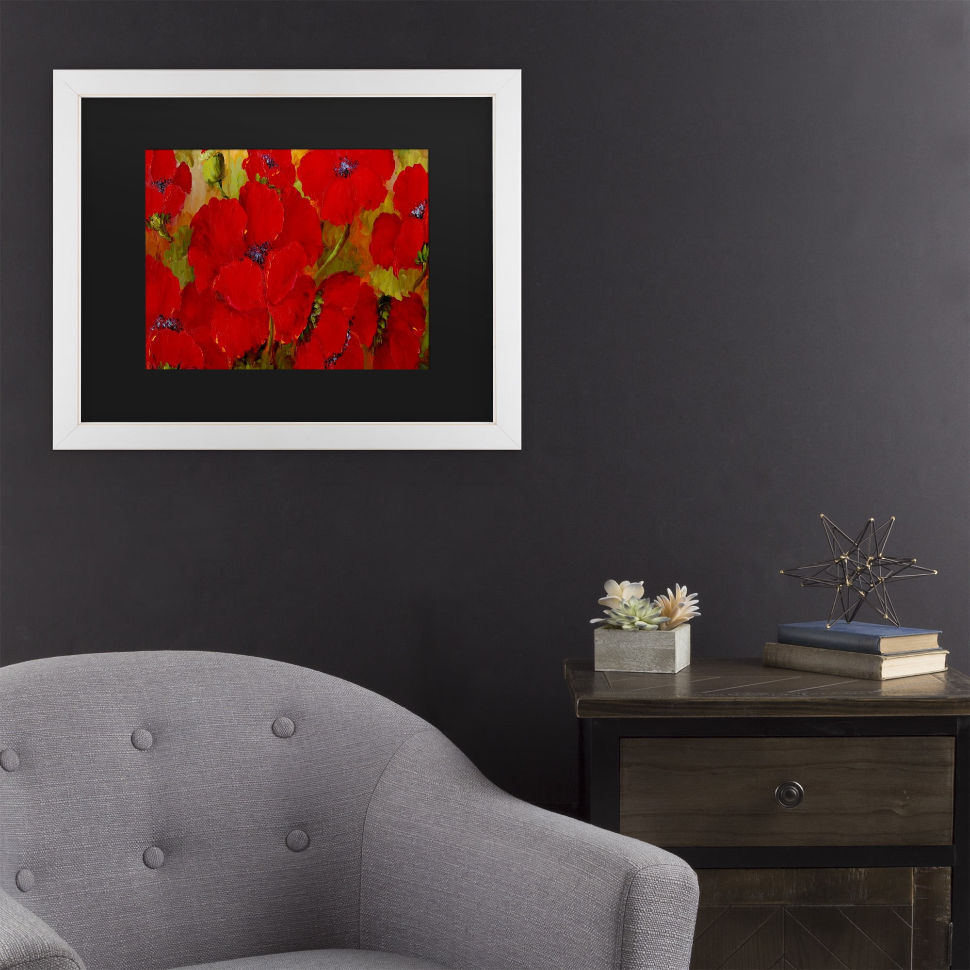 Trademark Fine Art 'Poppies' Canvas Art by Anonymous