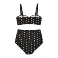 thumbnail image 6 of JAJAHO High Waisted Bikini Sets For Women 2 Piece Swimsuits Twist Front Ruched Tummy Control Stretchy Bathing Suits Versatile Beachwear, 6 of 6