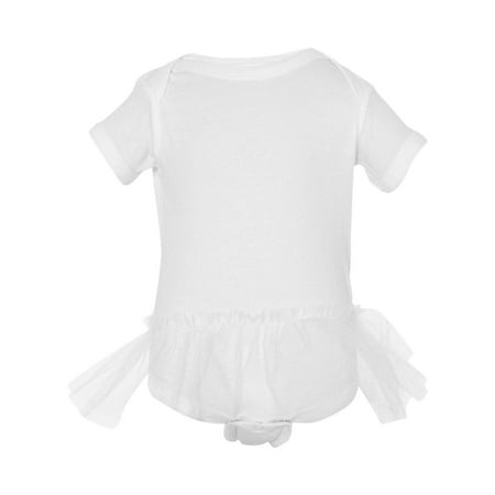 

Rabbit Skins Infant Baby Girl s Tutu Baby Rib Bodysuit 4422 Style 4422