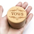 thumbnail image 4 of fastboy Rustic Wedding Wood Ring Holder Wedding Ring Bearer Box Engagement Engraving Wooden Rings Box, 4 of 7