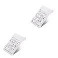 thumbnail image 3 of jesticaly USB Wireless 18 Keys Keyboard Professional Working Number Digital Keyboards Battery Powered for Laptop Computer White 2Set, 3 of 6