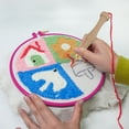 thumbnail image 4 of Round Embroidery Hoop, Round Embroidery Frame Dual Sided Cross Stitch Hoop with Secure Clamp Design for Craft Ergonomic Tabletop Embroidery Holder for Embroidery Quilting, 4 of 7