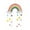 E, variant on Rainbow Wall Hanging Decor with Pastel Pom Pom for Christmas Toddler Girls Bedroom Nursery Birthday Party Baby Shower Decor