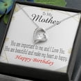 thumbnail image 2 of To Mom Birthday Message Beautiful Lady Mom Forever Necklace w Message Card, 2 of 20