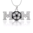 thumbnail image 3 of Soccer Mom Pendant Crystal Sports Necklace Woman Anti-Tarnish  Silverplated Jewelry 200-A, 3 of 3