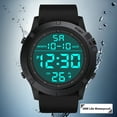 thumbnail image 2 of Staron Military Sports Watch, LED Digital Water-Resistant Wristwatch for Men, Multi-Function Stopwatch with Backlight for Outdoor, 2 of 7