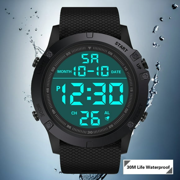 jovati Fashion Mens Military Sports Watch Luxury LED Digital Water Resistant Watch
