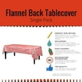 thumbnail image 3 of Crown Display Modern Red Flannel Backed Vinyl Tablecloth - 54" x 70", 3 of 10