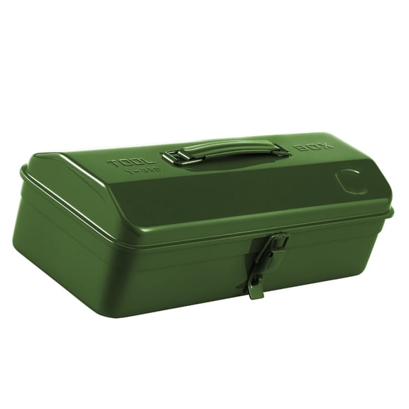 Industrial Strength Iron Tool Box With Portable Handle Multi Compartment Design Coating For Outdoor Work And