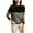 Black, variant on Ashirexll Sweaters for Women Trendy, Pullover Sweaters for Women, Womens Black White Twill Stripe Round Neck Long Sleeve Knit Pullover Sweater Casual