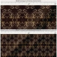 thumbnail image 2 of Soimoi Cotton Cambric Fabric Filigree Damask Print Fabric by the Yard 56 Inch Wide, 2 of 7