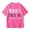 Pink, variant on lnmuld Cute Tops for Girls Graphic Tee Short Sleeve Casual Summer Top for Youth Children Message Comfortable Daily Wear Color:Pink,Size:3-4 Years
