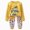 G884-Yellow, variant on HFHAPW Boys Girls Toddler Snug Fit 2 Piece Pajamas Set Long Sleeve Top Pants Pjs Baby Loungewear Fall Winter Sleepwear