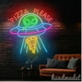 thumbnail image 2 of Handmadetneonsign UFO Pizza Neon Sign, Pizza Led light, Pizza Store Wall Art Decor, Pizza Food Decor 68344, 2 of 5