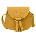 thumbnail image 1 of Bolso bandolera de piel para niñas con borlas Monedero para niñas pequeñas, 1 of 5