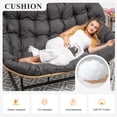 thumbnail image 5 of RADIATA 2 Person Indoor Papasan Rocking Chair with Cushion, Oversized Double Recliner Rocker,loveseat for Living Room, Bedroom, or Study Room，Gray, 5 of 8