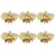 thumbnail image 1 of Christmas Tree Bows Miniature Christmas Fabric Bows Fireplace Stair Railings Gold Decoration 6Pcs, 1 of 5