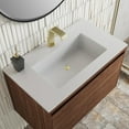 thumbnail image 5 of James Martin Vanities 31.5" Single Vanity, Glossy White, Champagne Brass Base w/ Glossy White Top, 5 of 7