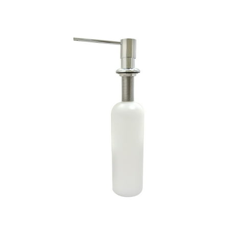 Kingston Brass Naples 17 oz Soap Dispenser with Straight Nozzle, Polished Chrome