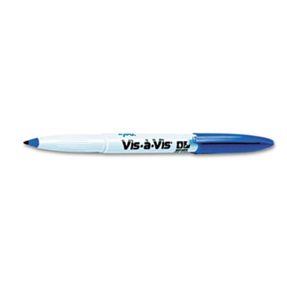 Sanford Encre Vis-à-Vis Humide-Effacement Marqueur&44; Point Fin&44; Bleu&44; Douzaine