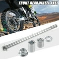 thumbnail image 2 of Unique Bargains 1 Set Front Rear Axle with Bushing and Screw Bolt M12 200mm Dirt Bike Scooter ATV Wheel Axle Silver Tone, 2 of 6