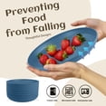 thumbnail image 6 of Homienly Wheat Straw Deep Dinner Plates, 12-Pack 9 inch, Unbreakable, Microwave & Dishwasher Safe, Plate Sets and Plastic Dinner Plates for Kitchen, Camping, Picnic and RV, Dinner Plate Set, Blue, 6 of 7